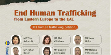 OPKALD TIL AT FINDE MENNESKEHANDEL FRA EUROPA TIL MELLEMØSTEN