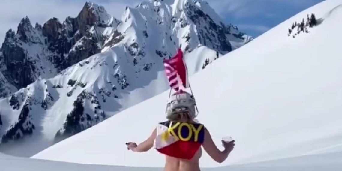 Bare ‘jader’ over det hele: Populær tv-vært deler vild video fra skitur