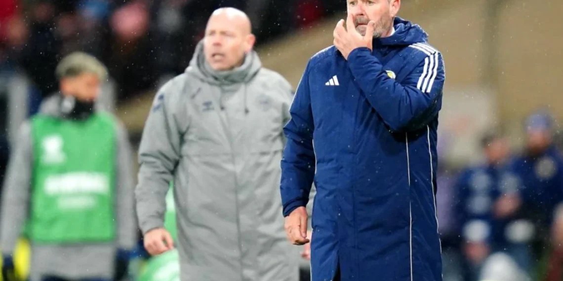 Bitter Denmark boss still can't accept Scotland defeat as he makes bold claim